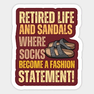 retired life Sticker